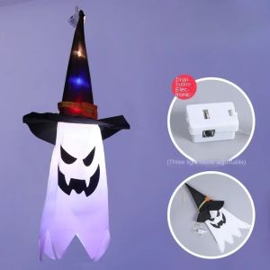 Đèn LED Trang Trí Ma Quái Phát Sáng Màu Trắng Halloween Đạo Cụ Kinh Dị Với Đèn Tiên Dùng Trong Nhà Và Ngoài Trời Nhà Ma Ám