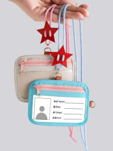 Necklace Hanging Transparent Card Holder Work Campus ID Card Case High Value Meal Card Holder Lanyard Youth Functional Bag