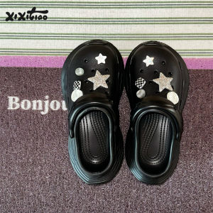 Thick Bottom Sandals Womens Summer Beach Slippers Open-Toe Clog Shoes Casual Style EVA Material Two-Way Wear Package Head