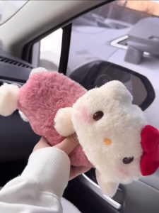 Sanliou Hellokitty Hello Kitty Lying Pencil Case Female 2023 Fall and Winter New Arrival Large Capacity Stuffed Stationery Case