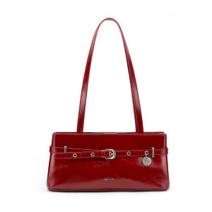 กระเป๋าสะพายข้างหนังวัวแดง Mcmiko Ballet Winter Original New Year Underarm Bag Leather Single Shoulder Crossbody Bag