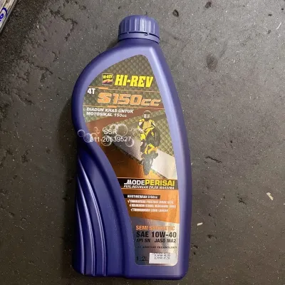 Hi Rev 1.2L RS150 Semi Synthetic 10w-40