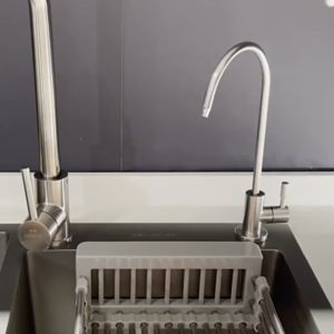 Water Purifier Faucet 2-Point Stainless Steel 360 ° Arbitrary Rotating Direct Drinking Water Tap