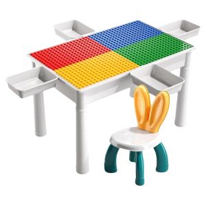 Bàn Xây Dựng Giáo Dục Đa Chức Năng cho Trẻ 3+ với Các Mảnh Lớn BABYSHOME