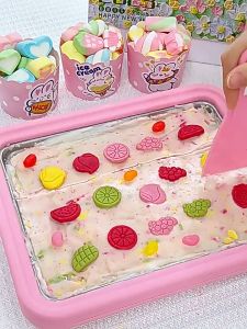 ครื่องทำไอติมผัด เครื่องทำไอศครีมแบบมินิ พกพาได้ เครื่องทำไอติมแข็ง ถาดผัดไอติม เครื่องทำไอติมผัด เครื่องทอดโยเกิร์ต DIY