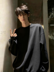 ZHUOCAN | Fleece Lined Gray T-Shirt