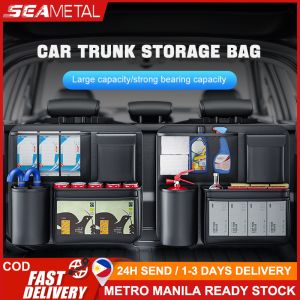 SEAMETAL Car Trunk Storage Bag Rear Seat Back Hanging Storage Box Multi-function Trunk Organizer