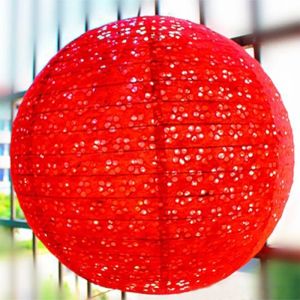 1PC 12 Inch Đèn Lồng Giấy Trung Quốc Rỗng Ra Hình Trụ Tròn Cho Tiệc Cưới Trang Trí Hoạt Động Treo Bóng Giấy