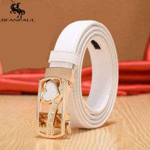 JIFANPAUL | Fashionable Genuine Leather Auto Buckle Womens Belt