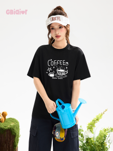 Gbiaior | Black Casual Loose Fitting T-Shirt