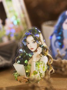 Waterproof Shell Window Frame Stickers Retro Scrapbooking Decorative Patchwork Cutting Versatile Literary Little Girl Character