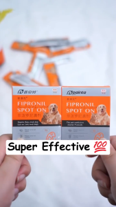 PUAINTA Parasite Control Spot-On for Dogs & Cats - Mite/Tick/Flea Remover with Fipronil & Pyriproxyfen Veterinary-Formulated Solution