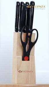 Pisau set Vicenza V 910 K Hitam Stainless Steel
