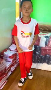 Termurah Setelan Anak Celana Panjang 17 Agustus Usia 2-11 Tahun Bergambar Hari Kemerdekaan Indonesia
