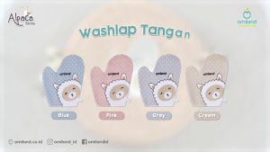 Omiland Waslap Tangan Bayi Isi 3 Alpaca Series - OTW1002