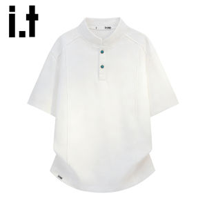 izzue | Men Youth Casual White Short Sleeve Polo Shirt