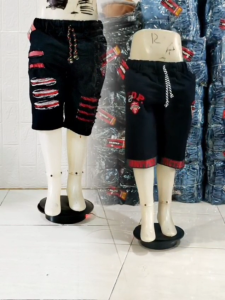 Vanfan CELANA JEANS PENDEK MDL HITAM  ANAK LAKI LAKI 3 s/d 15 TAHUN TERBARU