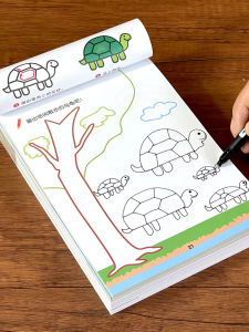 Step-by-Step Drawing Book for Toddlers Kindergarten Simple Picture Book Baby Art Education Doodle Coloring Book Ages 2-6