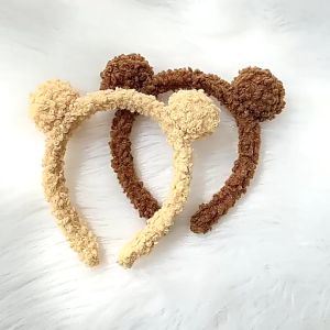 Bando Kartakter Telinga Beruang Bear bulu korea kekinian Bandana bando | Aksesoris Rambut Import