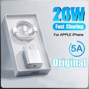 CoAce 3PCS Original Fast charging cable set iphone charger fast charger USB-C to Lightning Quick Charge power adapter Compatible for iPhone iPad Mac AirPods Quick Charge 3.0 QC
