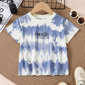 Quick Dry Ice Silk T-Shirt for Kids Short Sleeve Cool Feeling Summer Sportswear Boys Girls Childrens Clothing round Neck Print