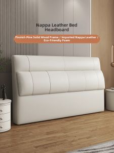 FANMEIDENG | Luxurious Italian Style Leather Bed Head Modern Minimalist
