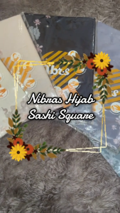 Jual Hijab Segiempat Nibras NH Sashi Square Kerudung Segiempat Motif Premium Soft Voal
