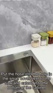 Soap Dispenser Kitchen Sink Liquid Soap Dispenser Dishwashing Pump Extension Tube Household Detergent Pressure Extractor Bathroom Chrome-Finished Extender