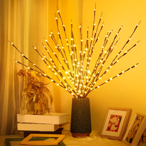 1Pcs LED Tree Branch Light Battery Powered Operated Bendable Twig Branch Lights for Party Coffee Store Festivals Home Decoration