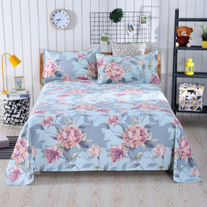 Breathable Pure Cotton Coarse Cloth Bed Sheets Set