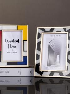 Modern Minimalist Metal Texture Wooden Photo Frame Horizontal Vertical 6 Inch 7 Inch Picture Frame Home Decoration Accessories