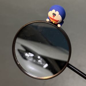 Adorable Sanrio Decorative Plushies round Shape Stress Reliever Rearview Mirror Electric Vehicle Accessories Motorcycle Parts
