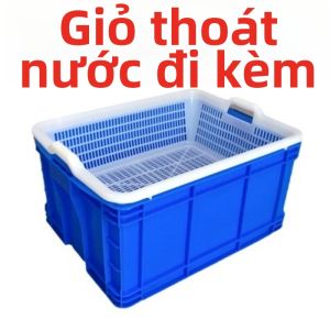 Giỏ Rửa Có Khay Thoát Nước Đựng Lớn Dày