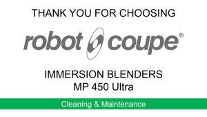 ROBOT COUPE POWER MIXER MP550ULTRA (FREE APRON)