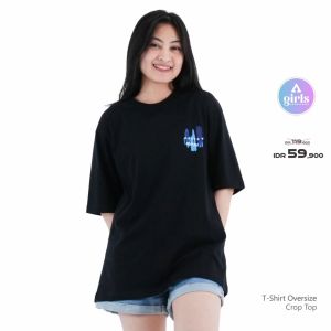 Aerostreet T Shirt Oversize Create Something New Black Woman 1C000