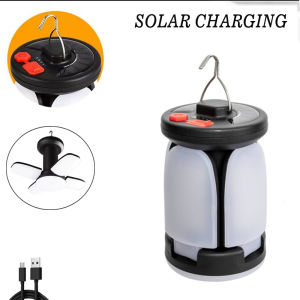 Powerful LED Flashlight 4 leaf Folding Lantern Outdoor Camping Light Atmosphere Lamp Rechargeable Floodlight Emergency Torch
