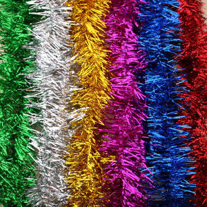 1.5m Colorful Tinsel Garland Christmas Tree Decoration Long Hanging Tinsel Rattan for Carnival Festival New Year Party Supplies Decor