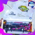 Miniatur BUS QQ TRANS WINSPECTOR 1/50 / VOLTRON BLACK PINK MAUDI JET BUS 5 NEW MURAH.. 