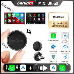 CarlinKit | Bộ Chuyển Đổi Carlinkit Mini Ultra 3 Sang 4 Có Dây/không Dây Carplay Android Auto Hỗ Trợ Cập Nhật OTA Kết Nối Liền Mạch Với Xe Nguyên Bản Chế Độ Kép