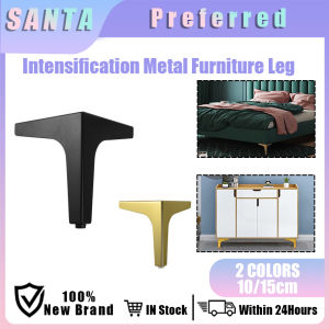 Metal Sofa Leg Furniture Replacement Feet Heavy Duty Triangle Cabinet Cupboard Feet Support with Protective Pad