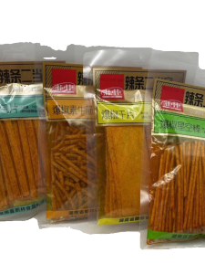 New Forest Spicy Tofu Snack Explosive Pepper Flavor Vegetarian Beef Tendon Starry Stick 76g Bagged Leisure Snacks