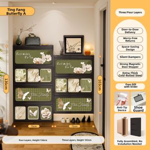 CTYLIGHTZ | Ultra Thin Extremely Narrow Shoe Cabinet