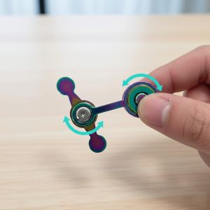Đồ Trang Trí Bàn Làm Việc Con Lắc Xoay Kim Loại EDC Đồ Chơi Xoay Tay Đơn Và Đôi Đồ Chơi Để Bàn