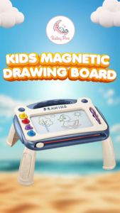 Baby Pro Kids Magnetic Drawing Board With Stand Erasable Magnet Sketchpad Early Educational Toys