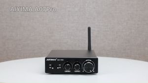 AIYIMA Audio A07 PRO TPA3255 Bluetooth Power Amplifier 2.0 Stereo Speaker Amplifier HiFi Amplificador APTX Home Audio Amp 300Wx2