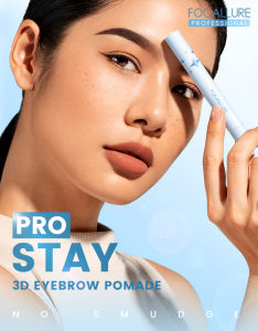 FOCALLURE 3D Eyebrow Pomade Cream 2-In-1: Tahan Lama & Mudah Digunakan