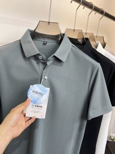 Áo Thun Polo Nam Tay Ngắn Thoáng Khí Thoải Mái Mùa Hè Chống Khuẩn Mát Mẻ Thời Trang Công Sở Thường Ngày Màu Trơn