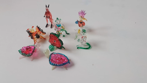 แก้วเป่าสี รูปสัตว์สวยๆ  งานเป่าแก้วเป็นโมเดลสัตว์ต่างๆ ขนาดเล็ก มีสินค้าพร้อมส่ง เก็บเงินปลายทางได้ #B2 แก้วเป่า แก้วเป่ารูปสัตว์ - Lazada