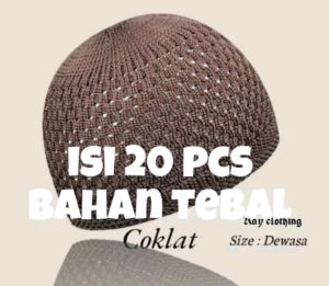 peci kopiah rajut paket isi1sampai 20 PICS// isi 20Piscs kopiah perlengkapan muslim