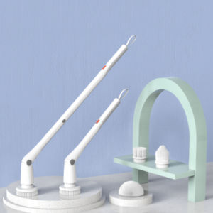 Goodpapa Electric Cleaning Brush M2 with 4 Replacement Brush Heads Split Design 2 Speeds Cleaning Tool for Kitchen Bathroom